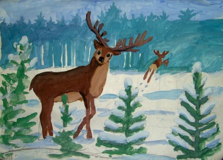 Раскраска животные леса