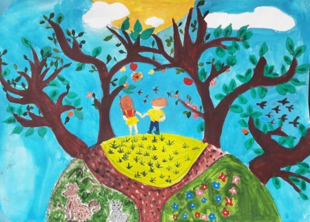 Идеи детского рисунка на тему природа