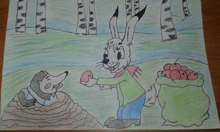 Раскраски к сказкам Сутеева мешок яблок для детей