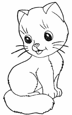 Раскраска. Котики