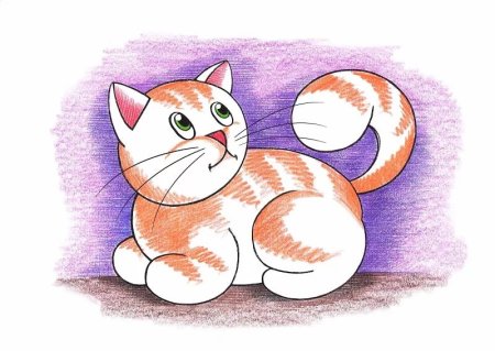 Котенок для рисования