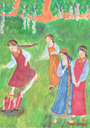 Хоровод рисунок