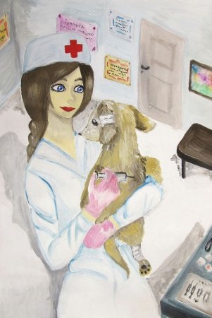 Ветеринар рисунок для детей