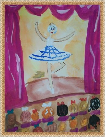 Рисование театр подготовительная