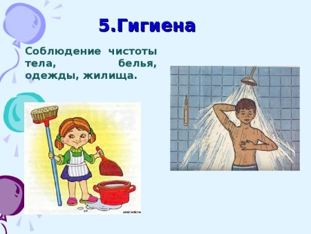 Соблюдение чистоты и гигиены