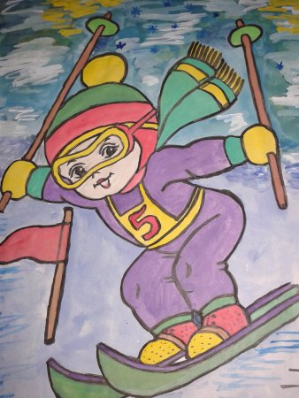 Рисунок на спортивную тему