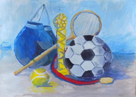 Рисунок на спортивную тему
