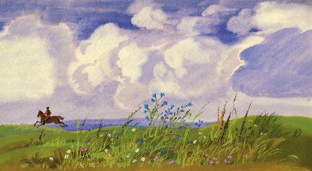 Степь рисунок