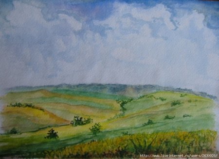 Детские рисунки степи