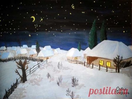 Гоголь ночь перед Рождеством иллюстрации