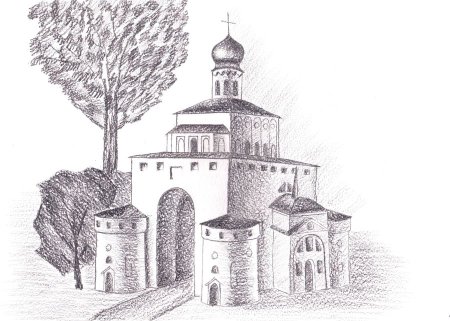 Памятник архитектуры рисунок