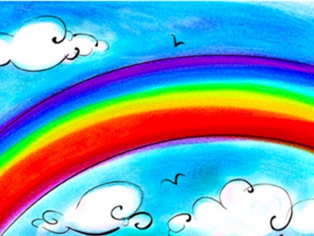 Радуга красками