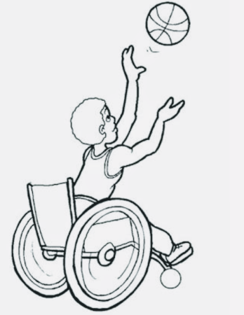 Раскраска инвалид