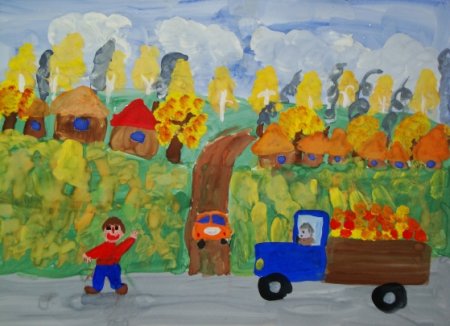 Рисование праздник урожая