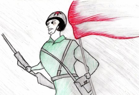 Доблесть рисунок карандашом