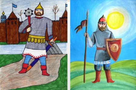 Древнерусский воин-защитник (богатырь)