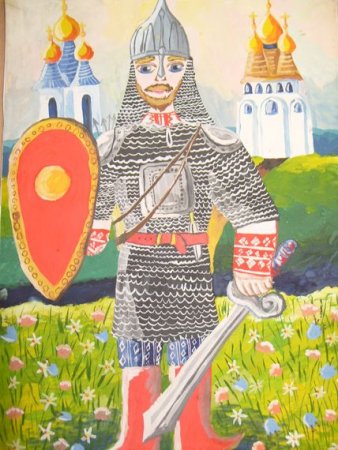 Древнерусский воин-защитник Александр Невский