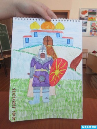 Богатыри земли русской для дошкольников поделки