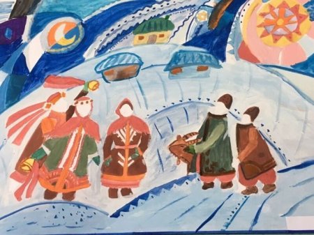 Масленица рисунок