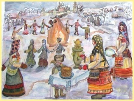 Народные гуляния рисунки