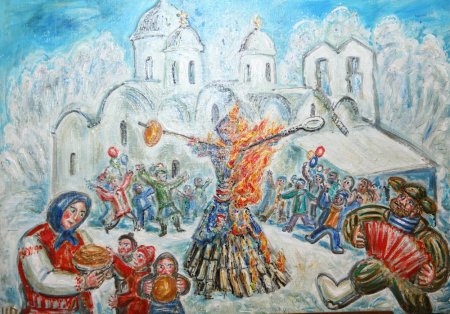 Масленица рисунок