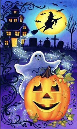 Плакат на тему Хэллоуин