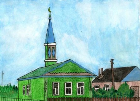 Татарская деревня с мечетью