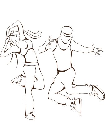 Балерина раскраска для детей