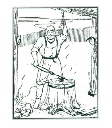 Занятие древних славян кузнец