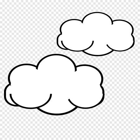 Облако раскраска для детей