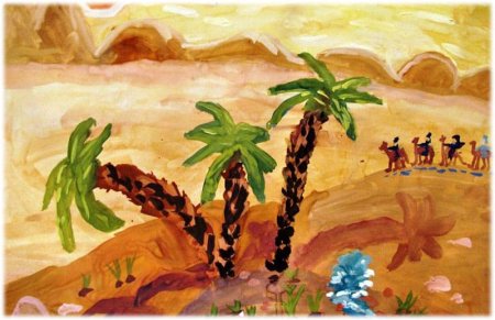 Баллада три пальмы Лермонтов