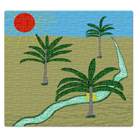 Иллюстрация к три пальмы Лермонтова