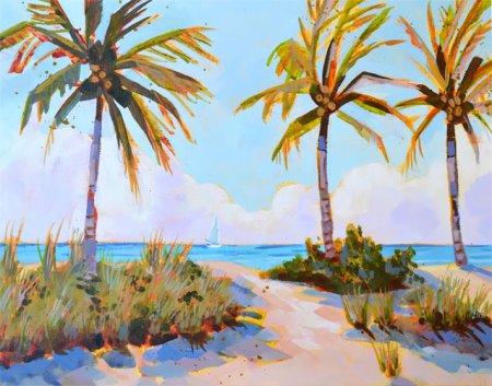 Иллюстрация к произведению Лермонтова три пальмы