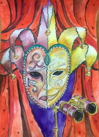 Рисунок на тему театр