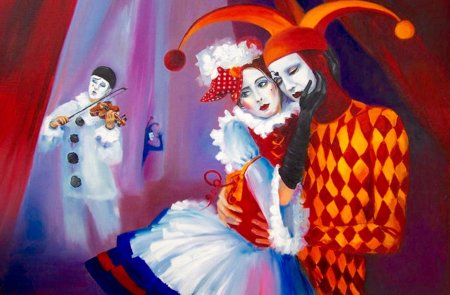 Новогодний карнавал в изобразительном искусстве