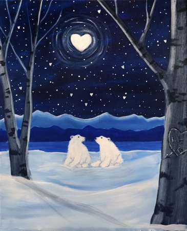 Зимний пейзаж легкий