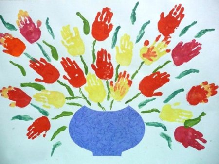 Рисование цветы для мамы