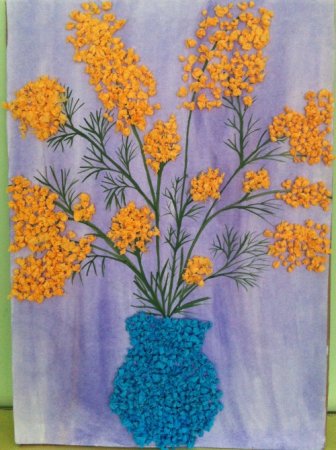 Букет для мамы изо