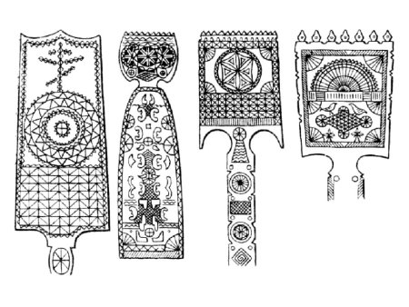 Эскиз росписи прялки