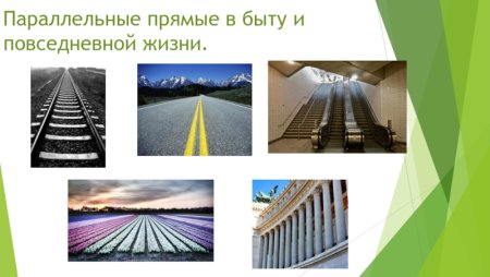 Параллельные прямые в повседневной жизни