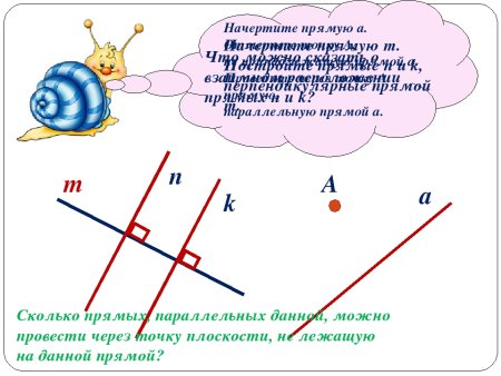 Начертите две параллельные прямые
