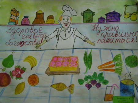 Здоровое питание рисунок