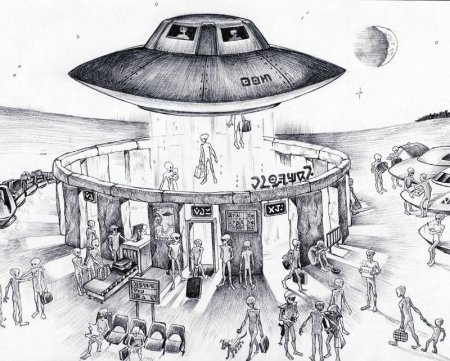 Инопланетные цивилизации рисунки