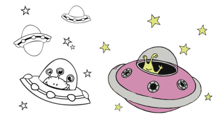 Космос трафареты для детей
