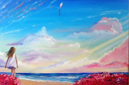 Девочка с воздушным змеем