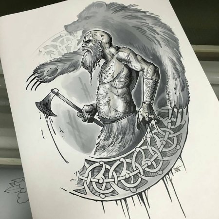 Древнескандинавская мифология арт Викинги