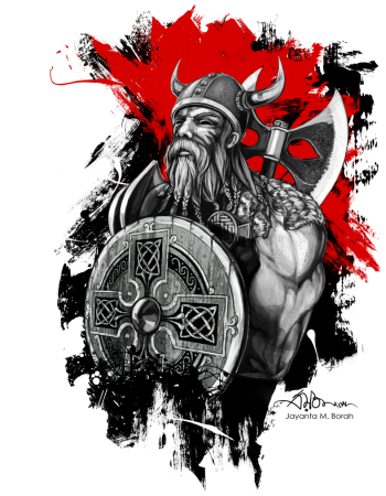 Нордические тату Викинг