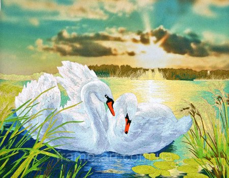 Открытки с лебедями