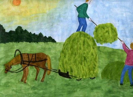 Рисунки детей на тему сельское хозяйство