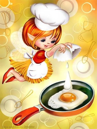Красивые иллюстрации кухня